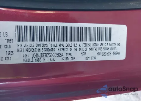 2016 Jeep Compass Latitude from USA, damaged, VIN 1C4NJDEB7GD685654